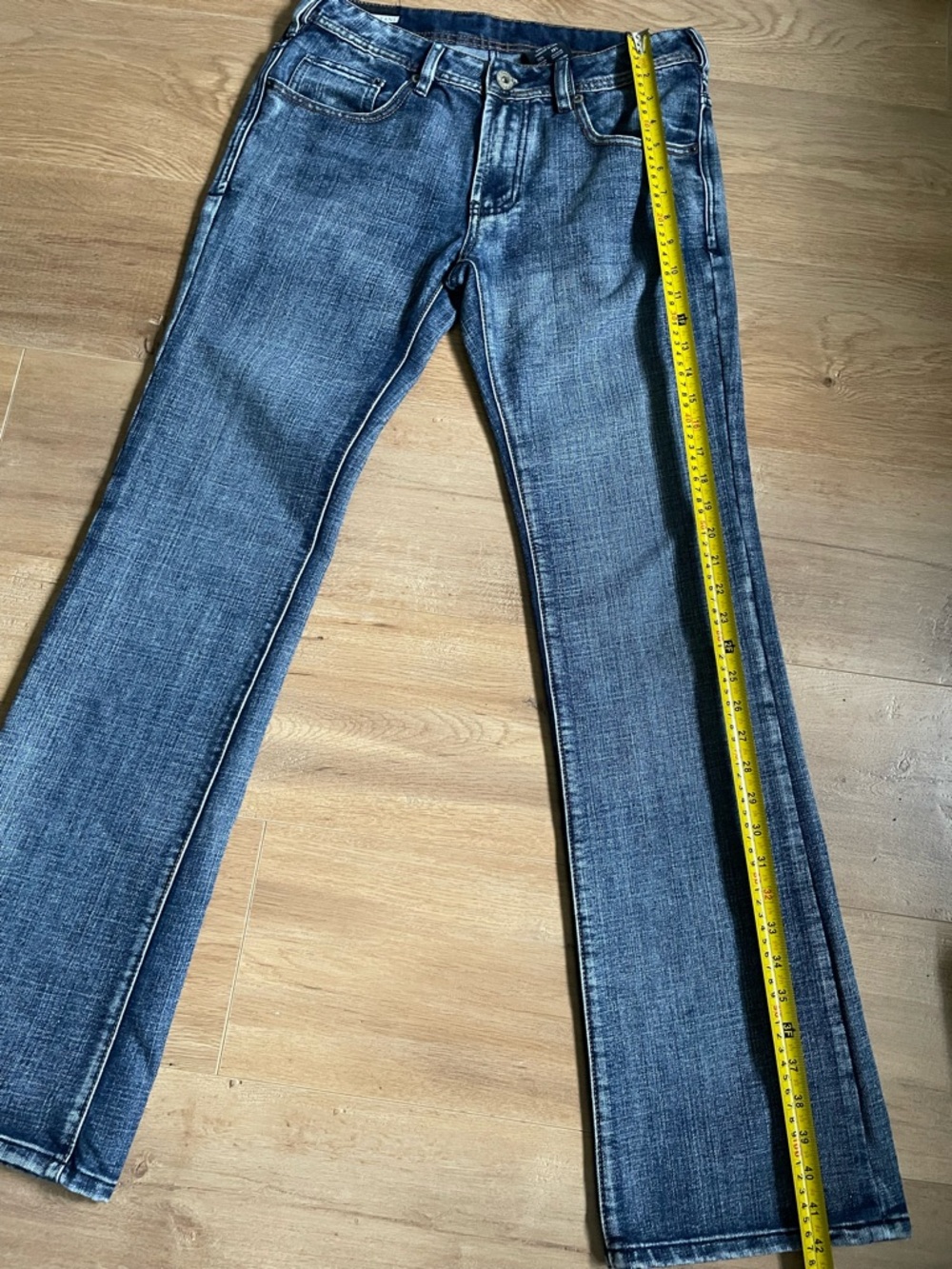 Buffalo Jeans Kyle Straight Leg Blue Denim Men’s W31 Embroidered Back Pockets - Picture 10 of 12